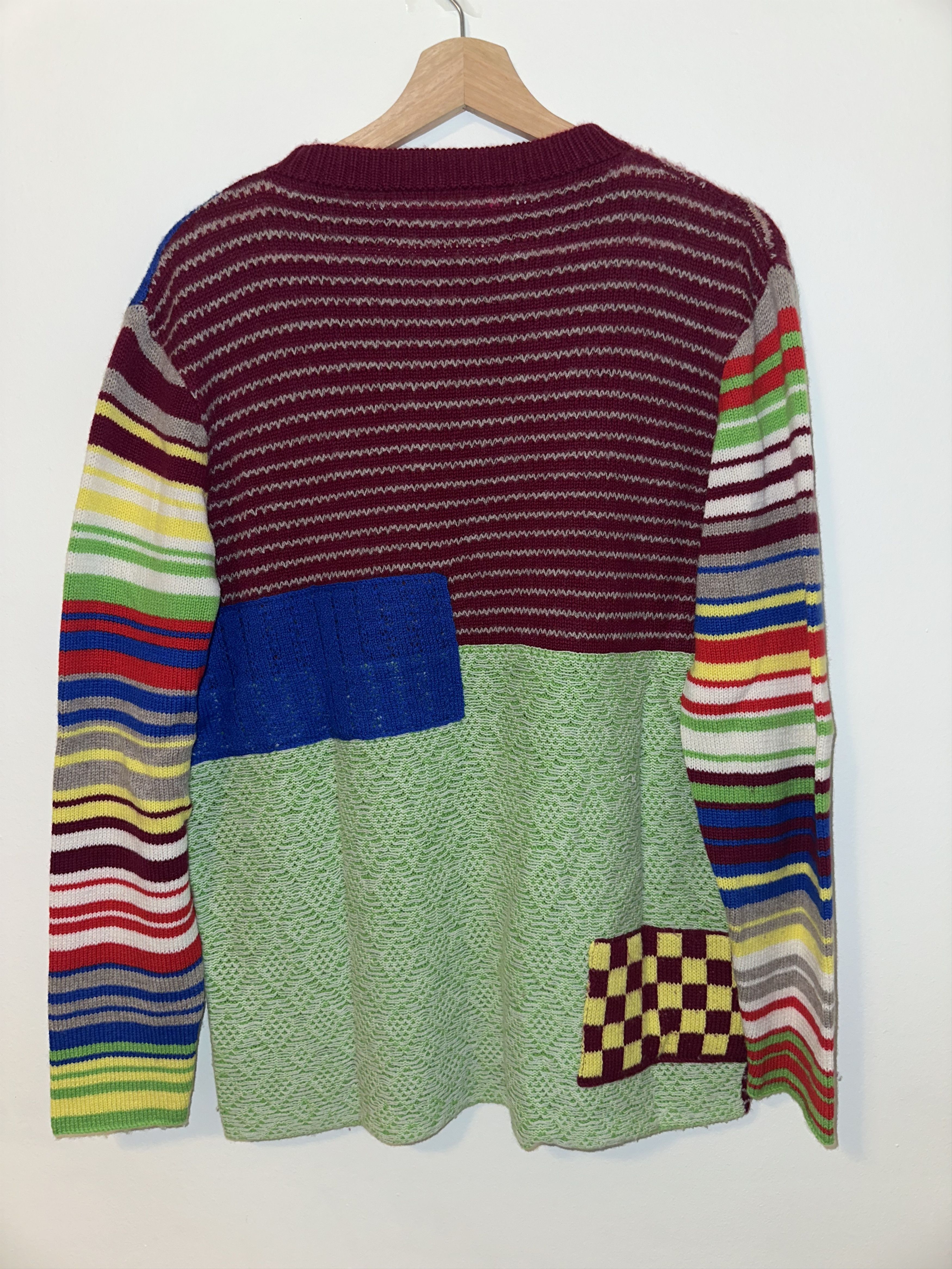 The Elder Statesman Patchwork Wool/Cashmere blend sweater Size US M / EU 48-50 / 2 - 2 Thumbnail