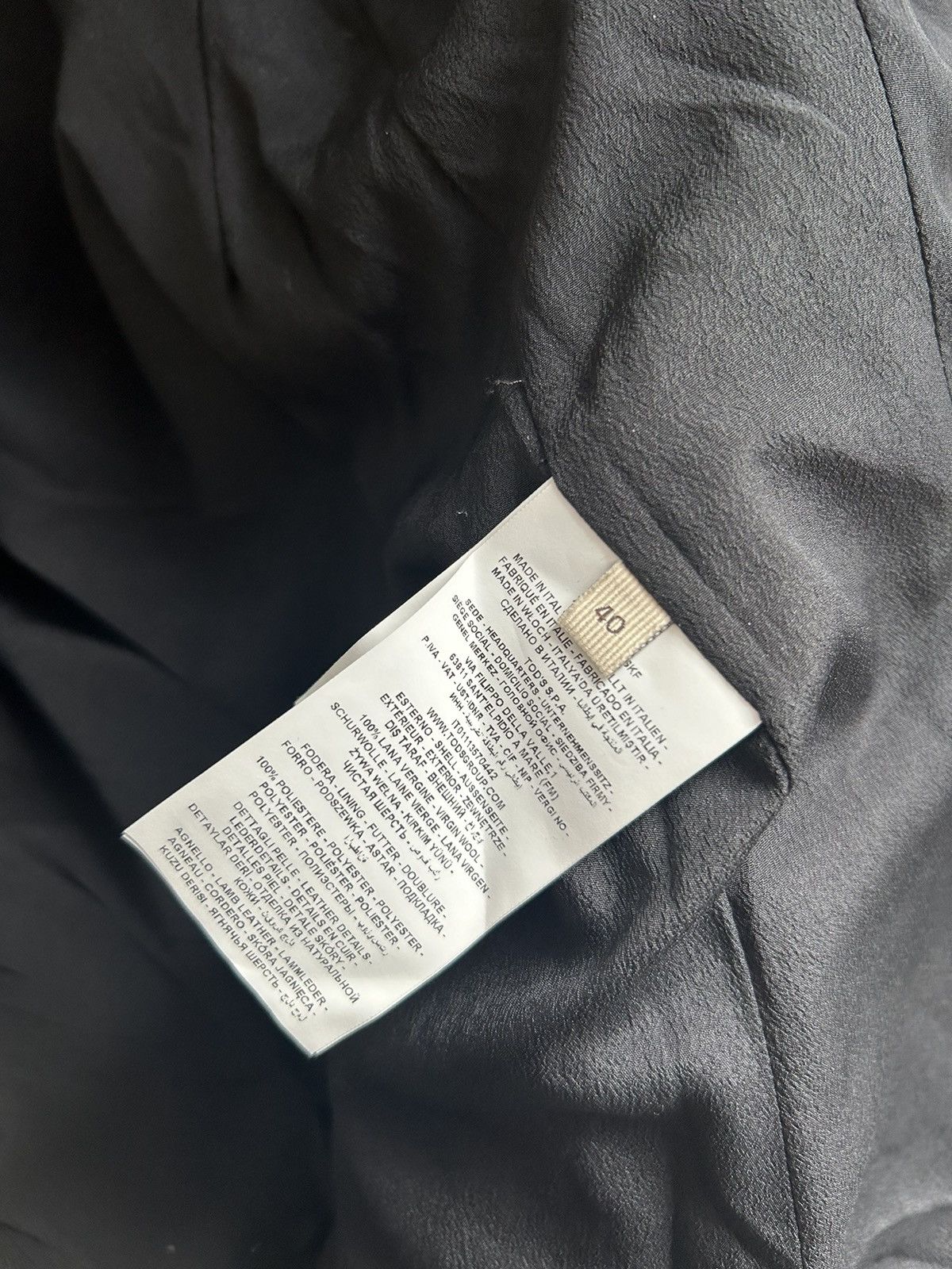 Tod's black blazer jacket suit Tod’s wool Size L / US 10 / IT 46 - 5 Thumbnail