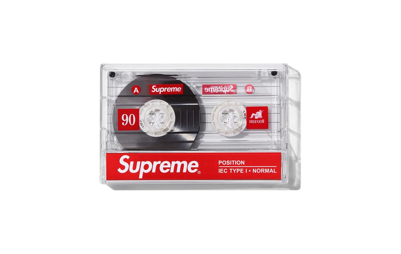 image of Supreme/maxell Cassette Tapes (5 Pack) in Red, Men's