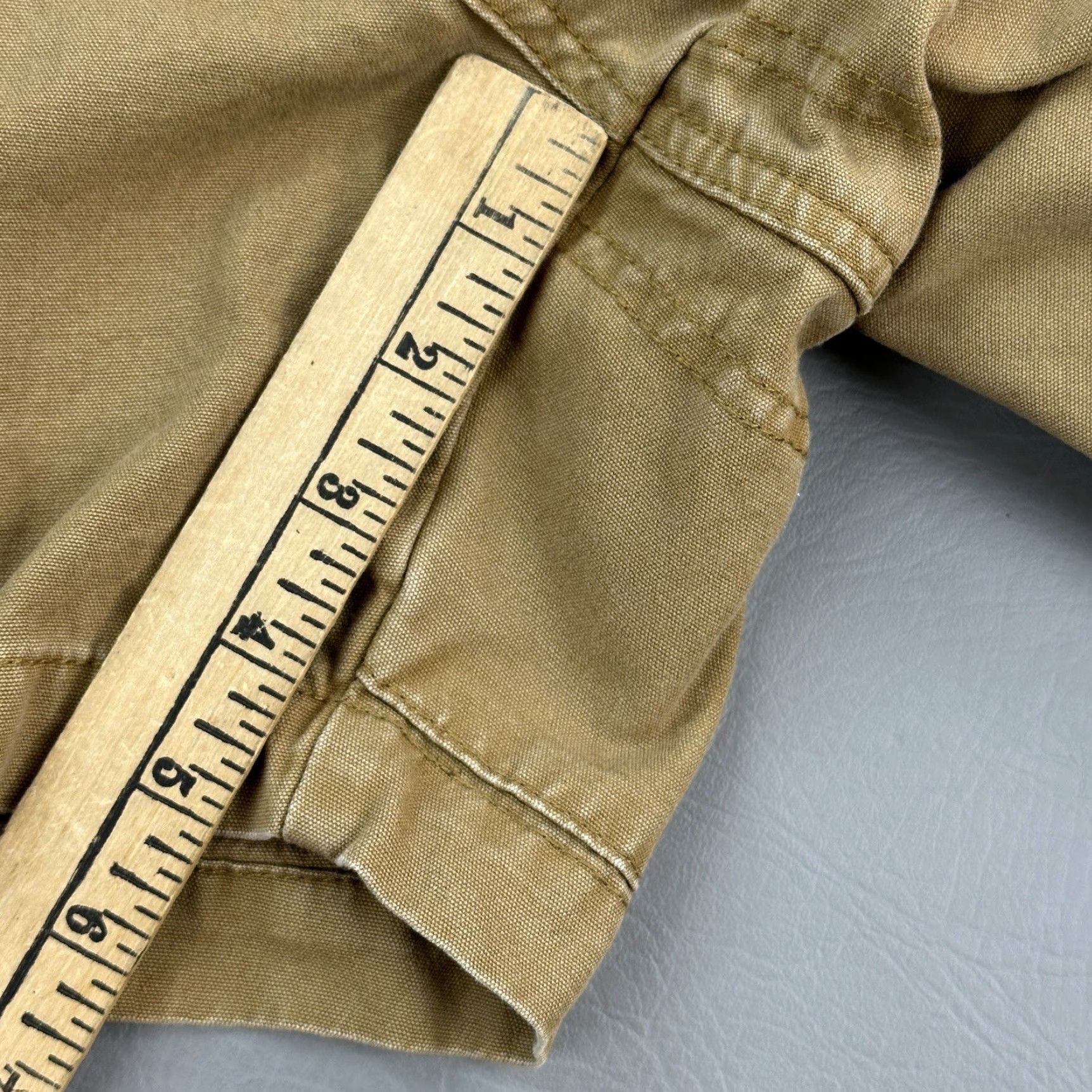 Vintage Cabelas Shorts Mens 42 Tan Canvas 5" Trail Hiker Cargo Elastic Waist Lot of 2 Mens Pants Canvas Cargo Pocket Brown 42 in Regular Cotton Size US 42 / EU 58 - 3 Thumbnail