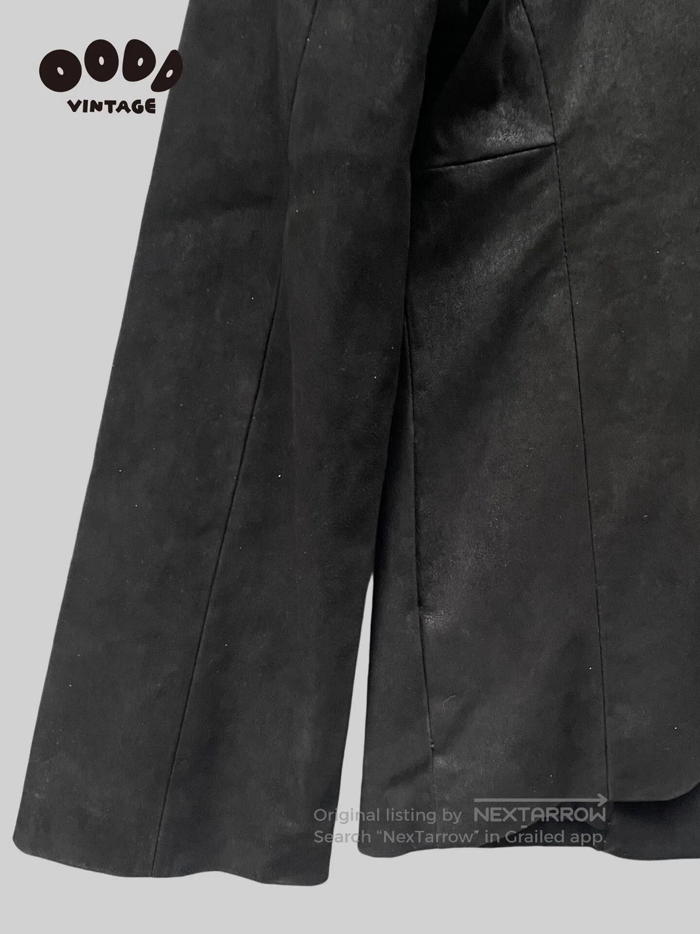 Bajra Black Suede Flare Sleeve Jacket. Size M / US 6-8 / IT 42-44 - 8 Thumbnail