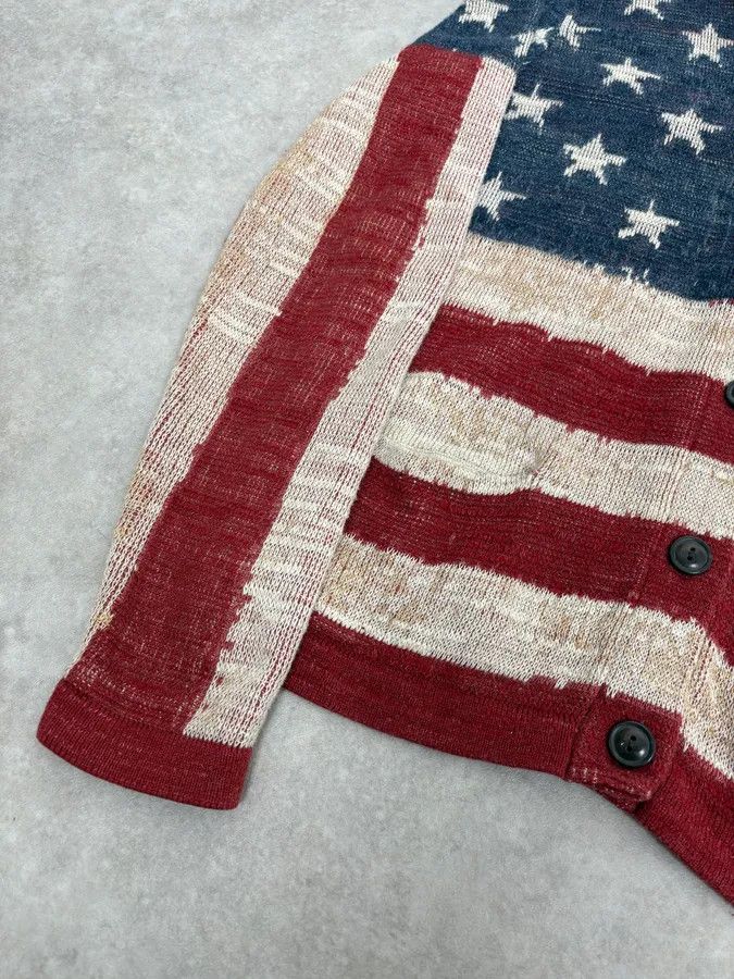 Polo Ralph Lauren 2000s Ralph Lauren Supply USA Flag Cardigan Gilet Size US S / EU 44-46 / 1 - 8 Thumbnail