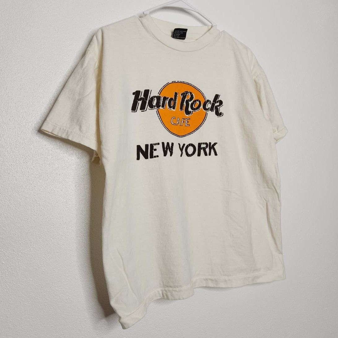 Vintage Vintage Hard Rock Cafe New York Boxy Single Stitch Distress Size US M / EU 48-50 / 2 - 2 Thumbnail
