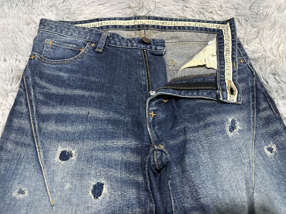 Number (N)ine 🔥Y2K 2000s Number (N)ine Note Denim Distressed Size US 30 / EU 46 - 5 Thumbnail