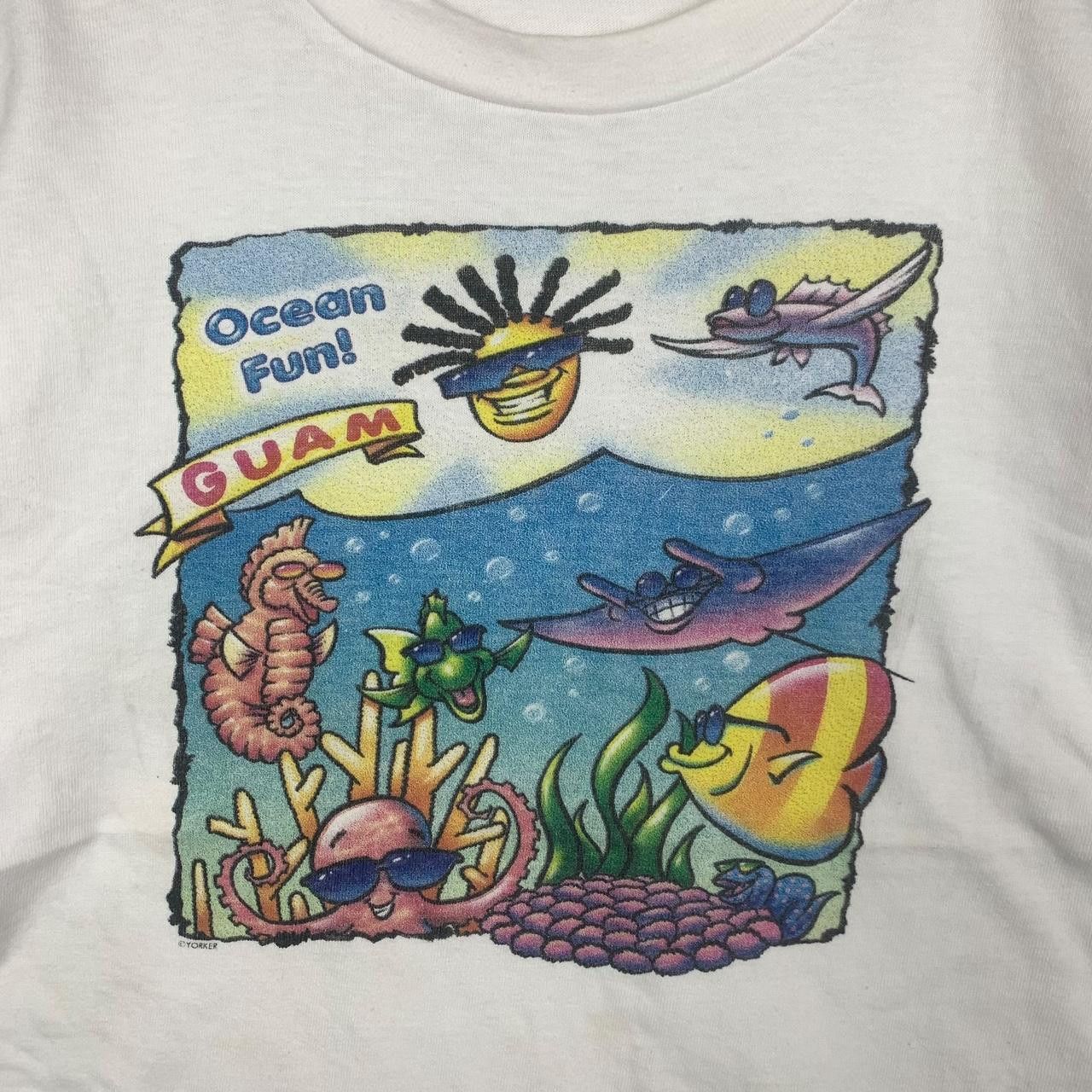 Vintage Vintage 90’ GUAM HAWAII PAINTING Ocean Fun Tee Shirt Size S / US 4 / IT 40 - 6 Thumbnail