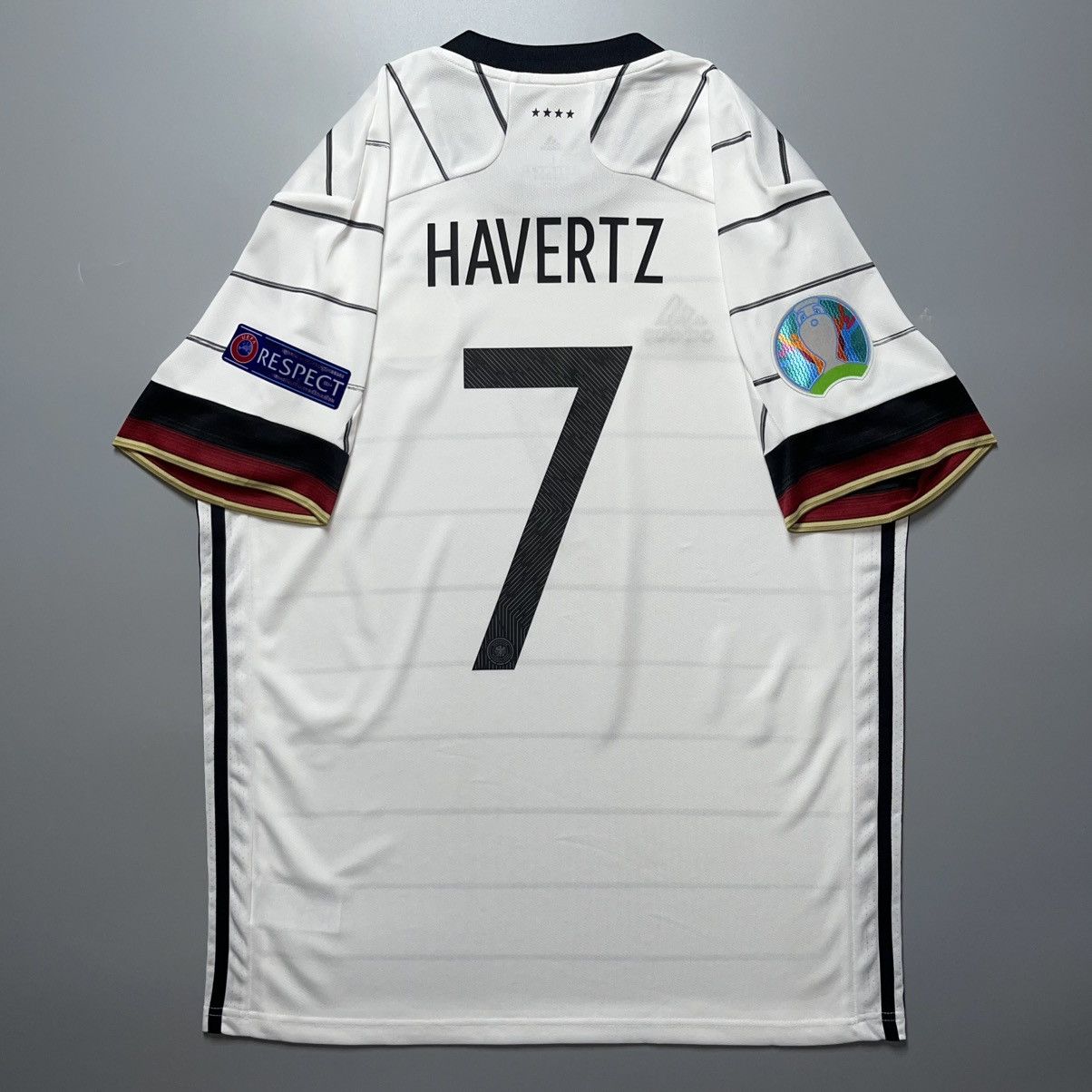 Adidas GERMANY ADIDAS 2020 EURO FOOTBALL HOME JERSEY #7 HAVERTZ Size US L / EU 52-54 / 3 - 1 Thumbnail