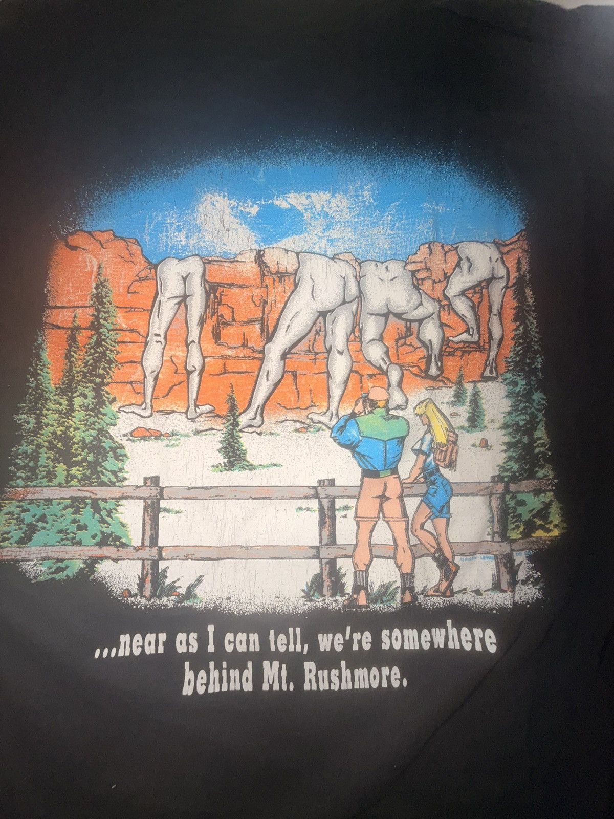 Vintage Vintage Mount Rushmore Humor tee Size US L / EU 52-54 / 3 - 5 Thumbnail