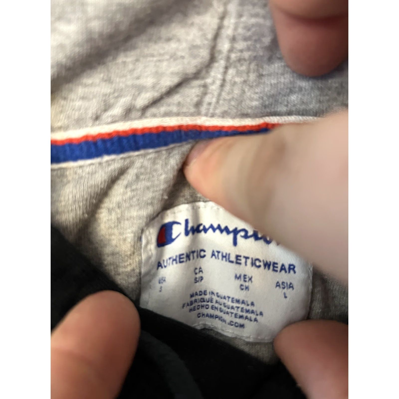 Champion Champion Hoodie Shirt Mens Small Long Sleeve Black Tee Athletic Logo Athletic Sports Hooded Mens Regular Size S Size US S / EU 44-46 / 1 - 4 Thumbnail
