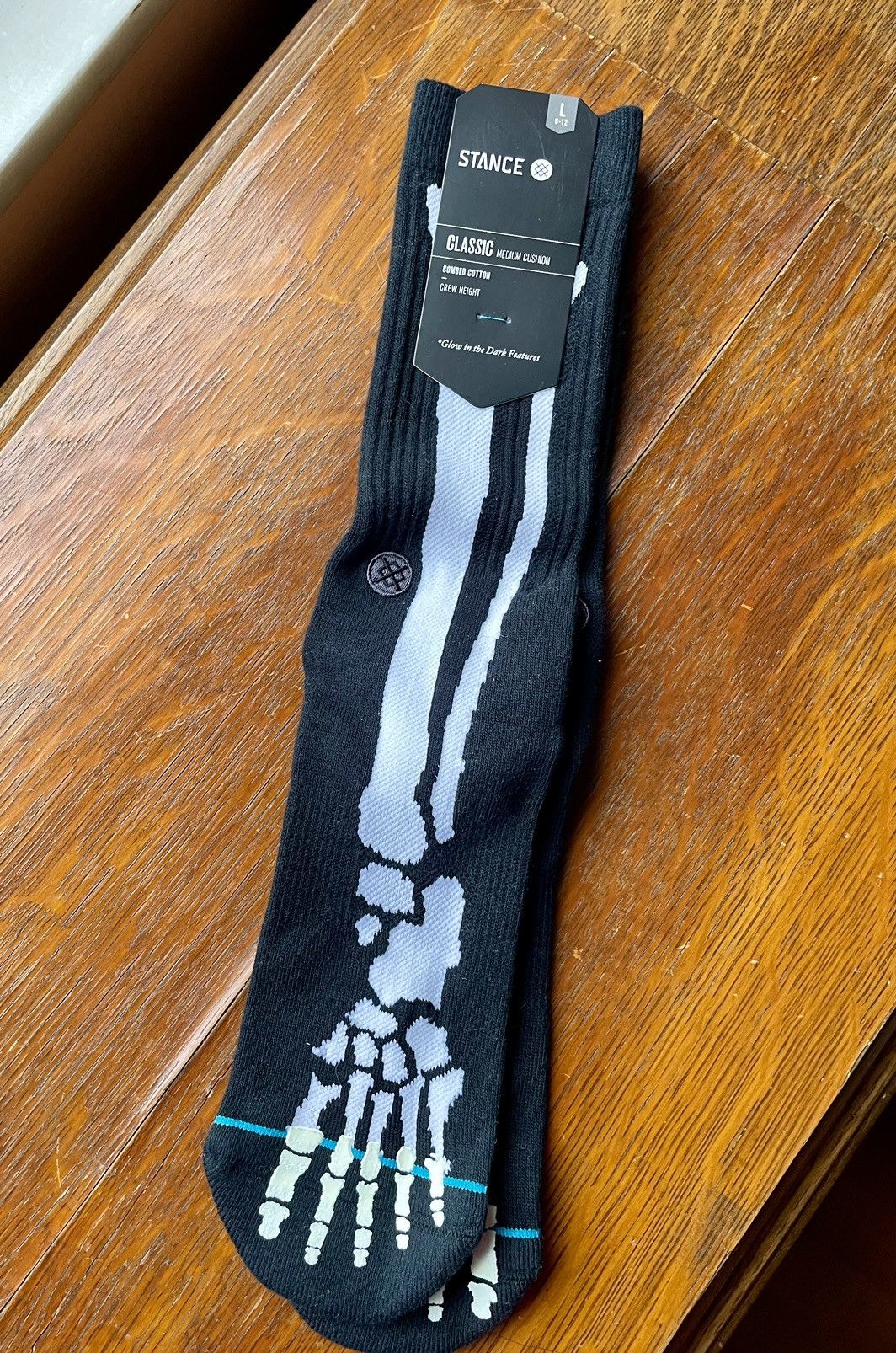 Stance Socks Stance Socks Skeleton Bones glow in the dark socks Size ONE SIZE - 1 Thumbnail
