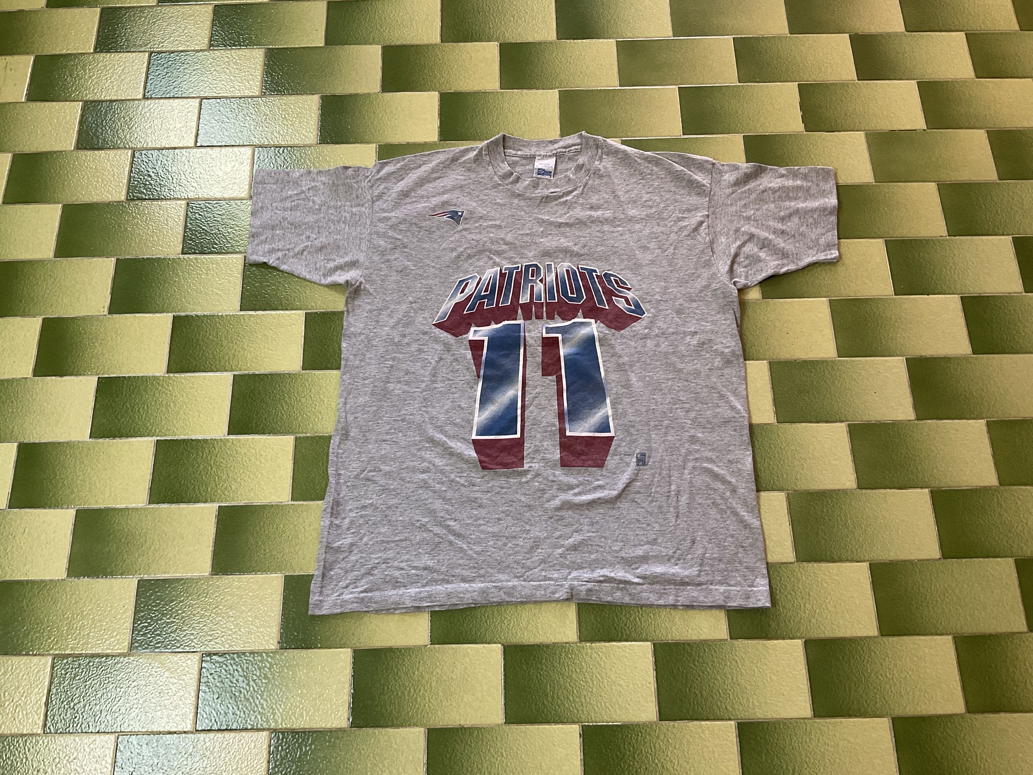 NFL Vintage 1994 NFL New England Patriots Drew Bledsoe T-Shirt Size US XL / EU 56 / 4 - 1 Thumbnail