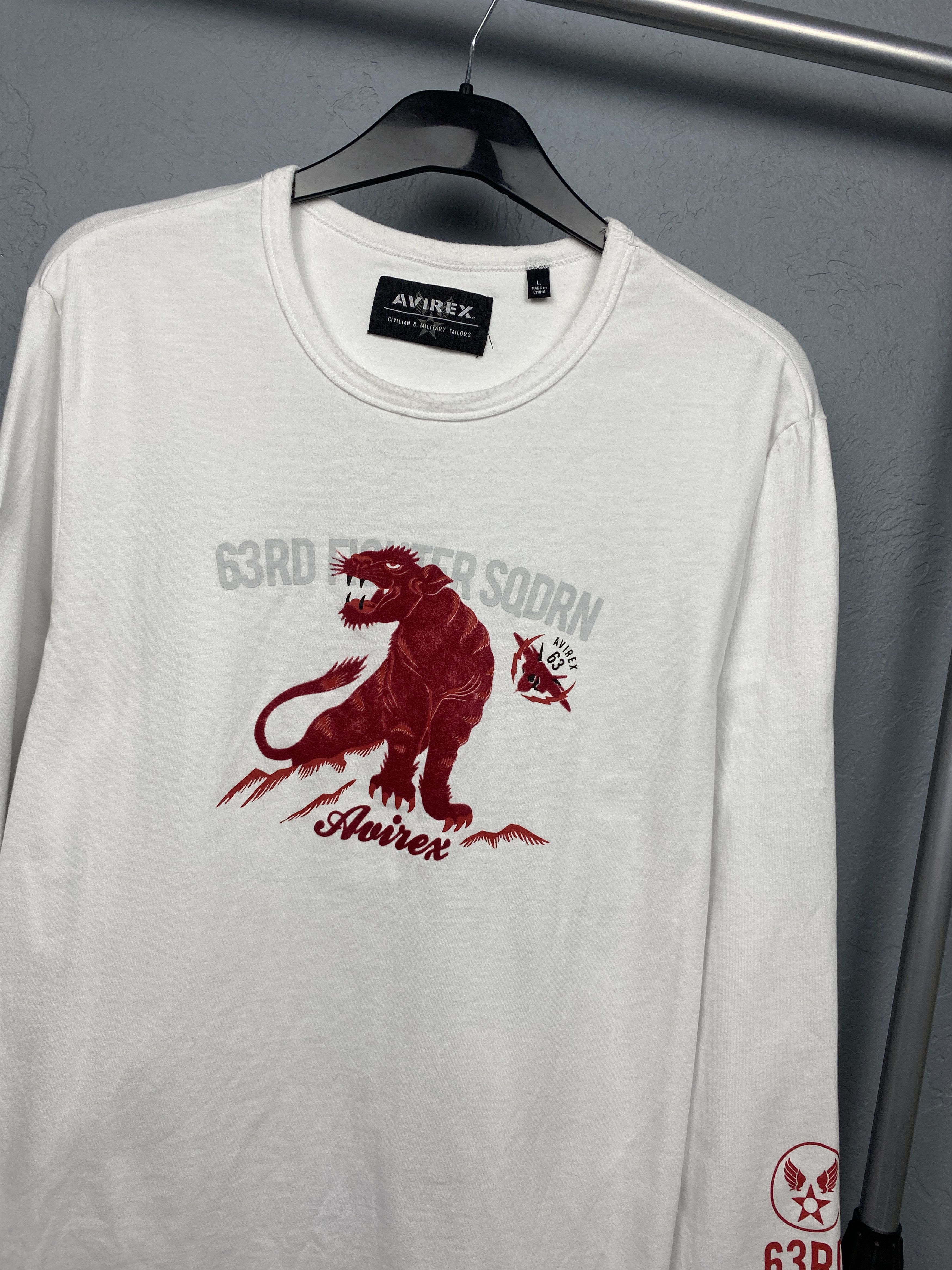 Avirex × Vintage Avirex Vintage Mens Long Sleeve T-Shirt Size US L / EU 52-54 / 3 - 2 Thumbnail