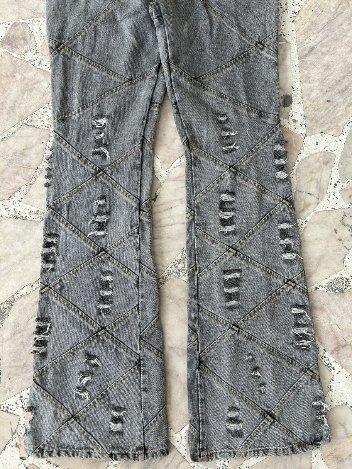 Japanese Brand Cynthia Japan Diamond Flare Denim Size 31" - 5 Thumbnail
