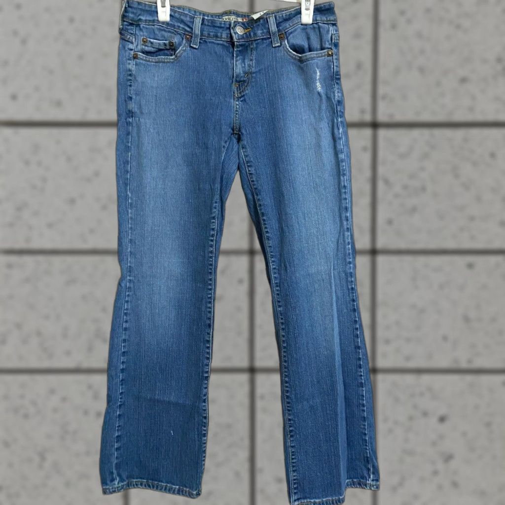 Levi's Levi's 545 Bootcut Denim Jeans Blue 8M Womens Low Rise Stretch 5-Pocket Regular Size: 8 Blue Size 30" / US 8 / IT 44 - 1 Thumbnail