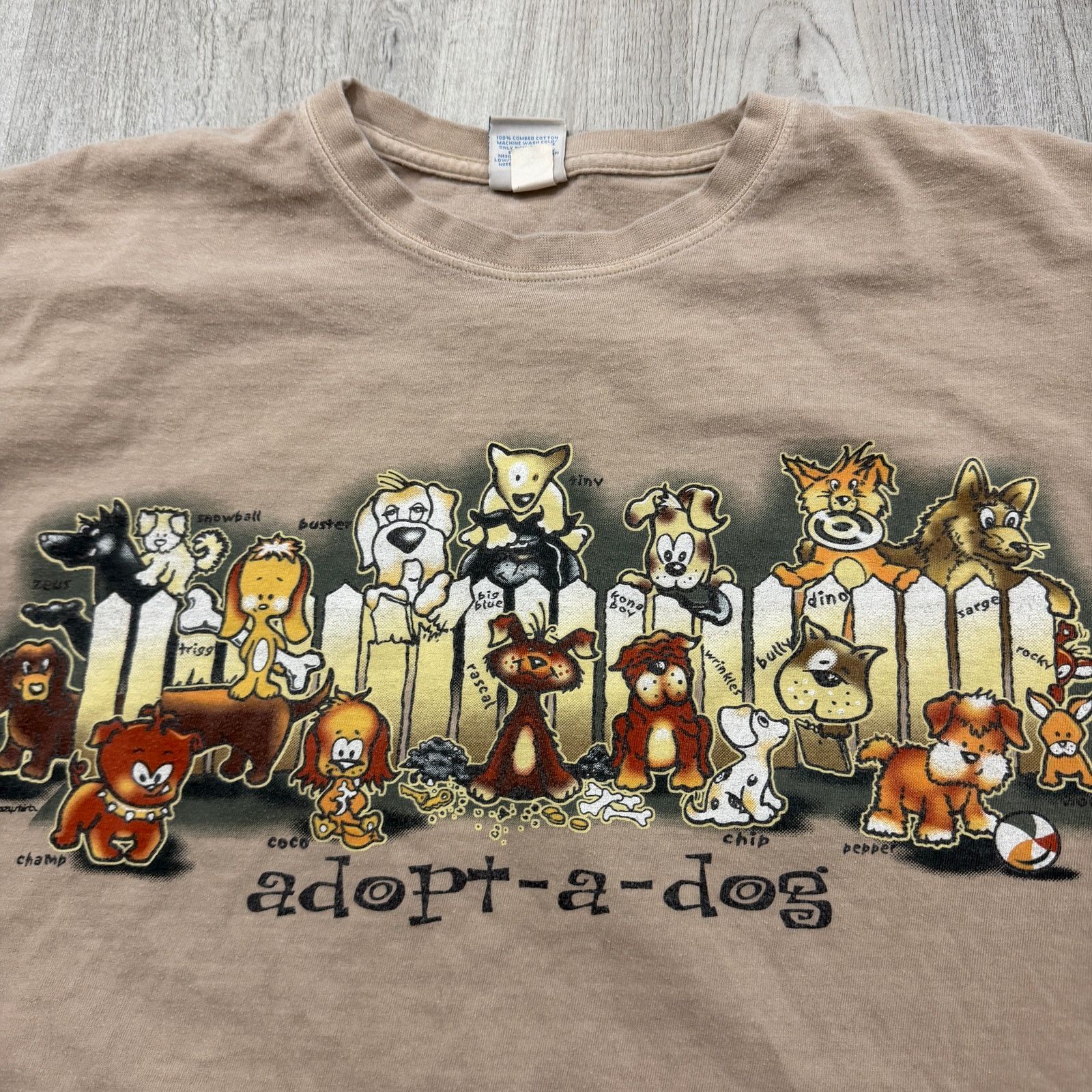 Vintage Vintage Crazy Shirt Adopt a Dog Shirt Men's Large Puppy Size US L / EU 52-54 / 3 - 3 Thumbnail