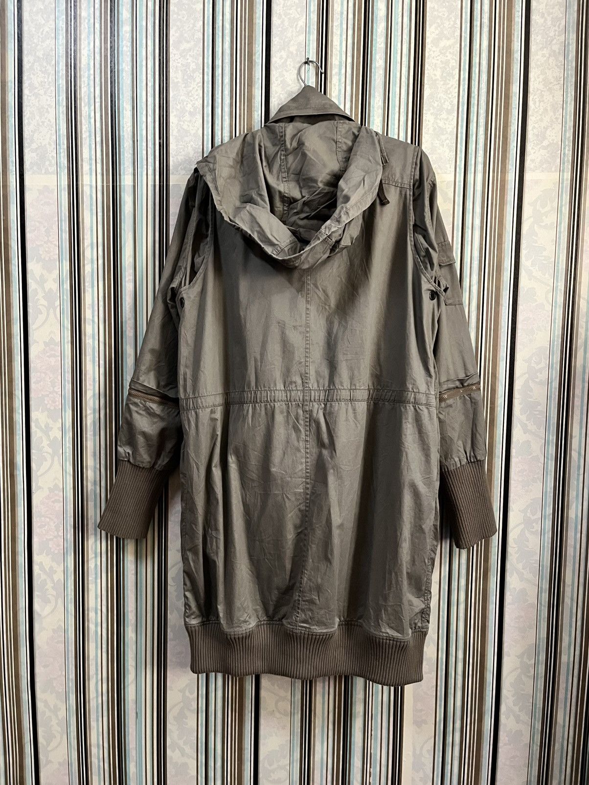 PPFM 1990s parka fishtail checked zipped affordable #H1 Size US M / EU 48-50 / 2 - 4 Thumbnail
