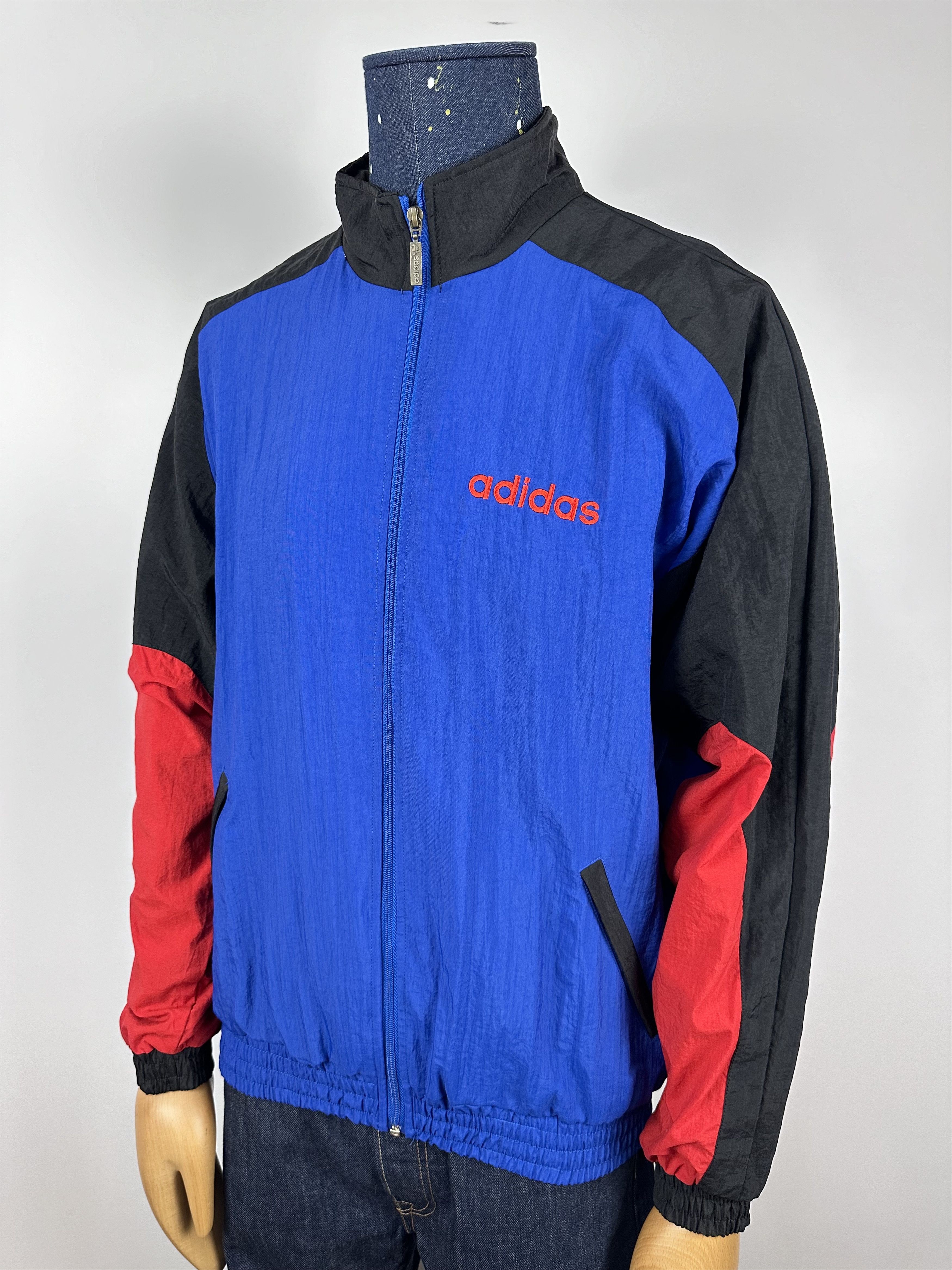 Adidas × Vintage Adidas Vintage 90s Nylon Bomber Track Top Jacket Size US M / EU 48-50 / 2 - 3 Thumbnail