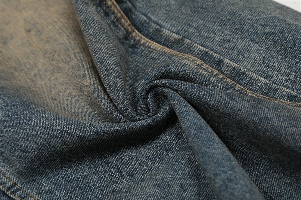 Japanese Brand × Jean Men's loose wide-leg street style distressed jeans Size US 32 / EU 48 - 5 Thumbnail