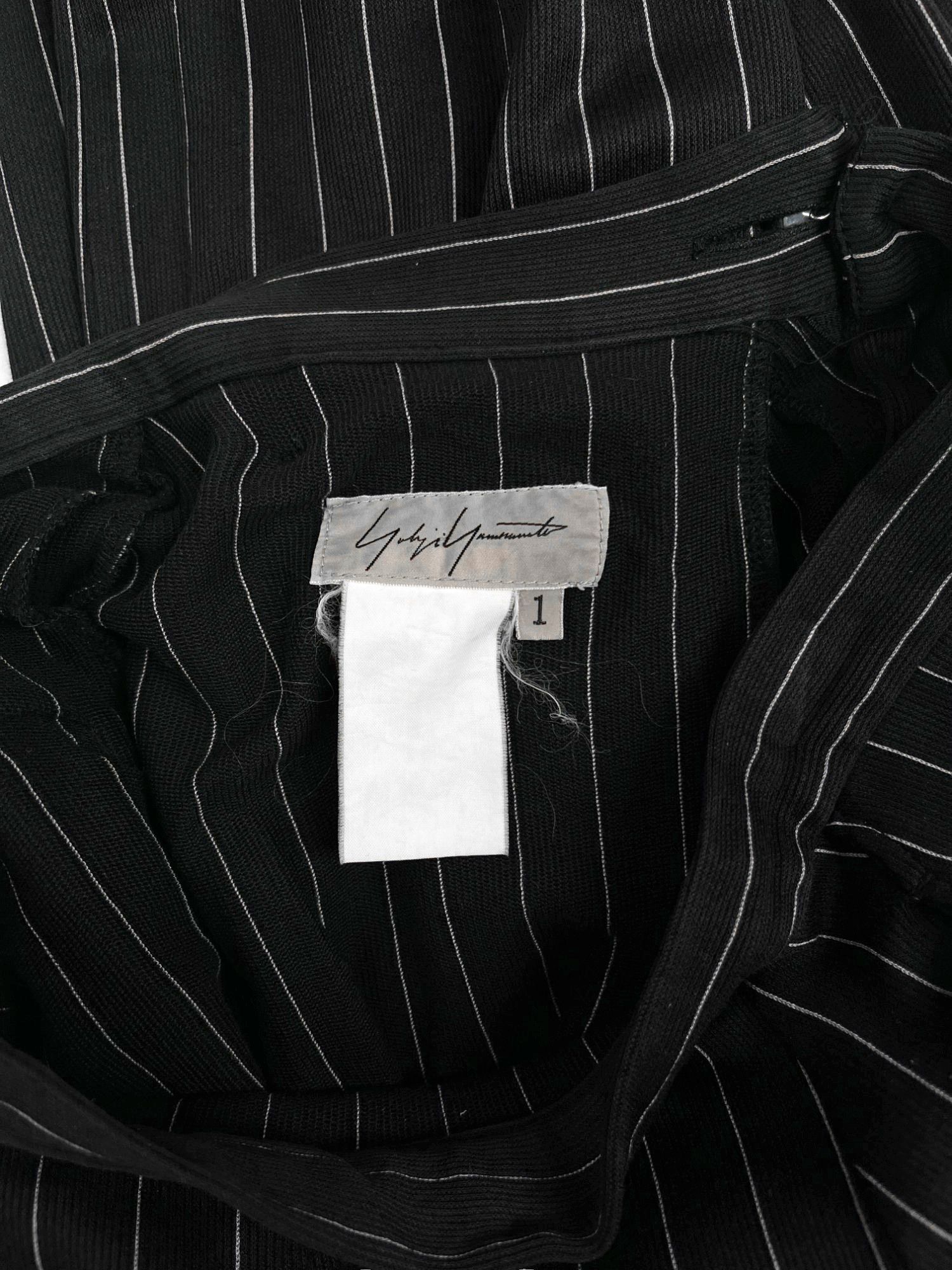 Yohji Yamamoto 2000's Striped Black Pants Size 26" / US 2 / IT 38 - 7 Thumbnail