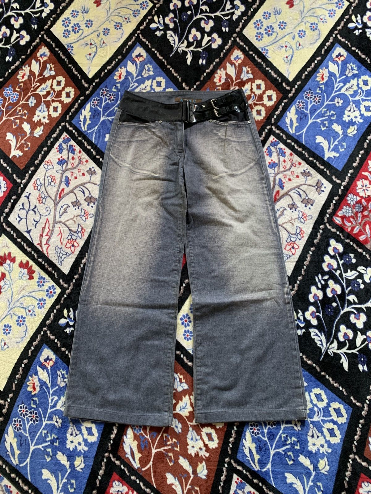 If Six Was Nine Abac Japanese Baggy Jeans Size US 29 - 1 Thumbnail