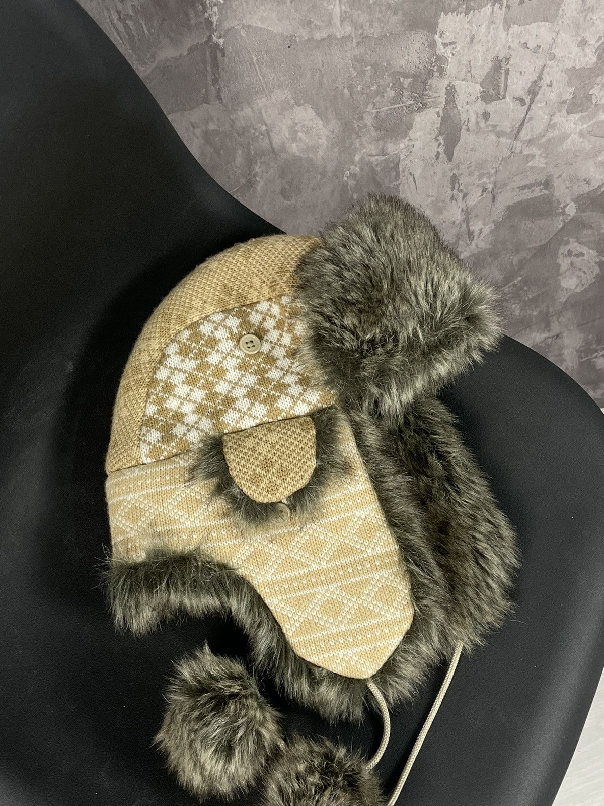 20471120 × Japanese Brand × Vintage 🔥Y2K FUR USHANKA 90’S XMAS FUZZY VINTAGE TAPPER HAT Y2K Size ONE SIZE - 2 Thumbnail