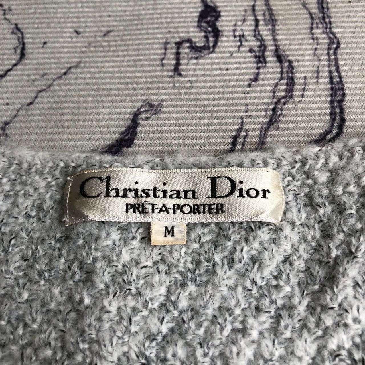 Christian Dior Monsieur Vintage 90s Christian Dior Knit Oversized Sweater Textured Size M / US 6-8 / IT 42-44 - 5 Thumbnail