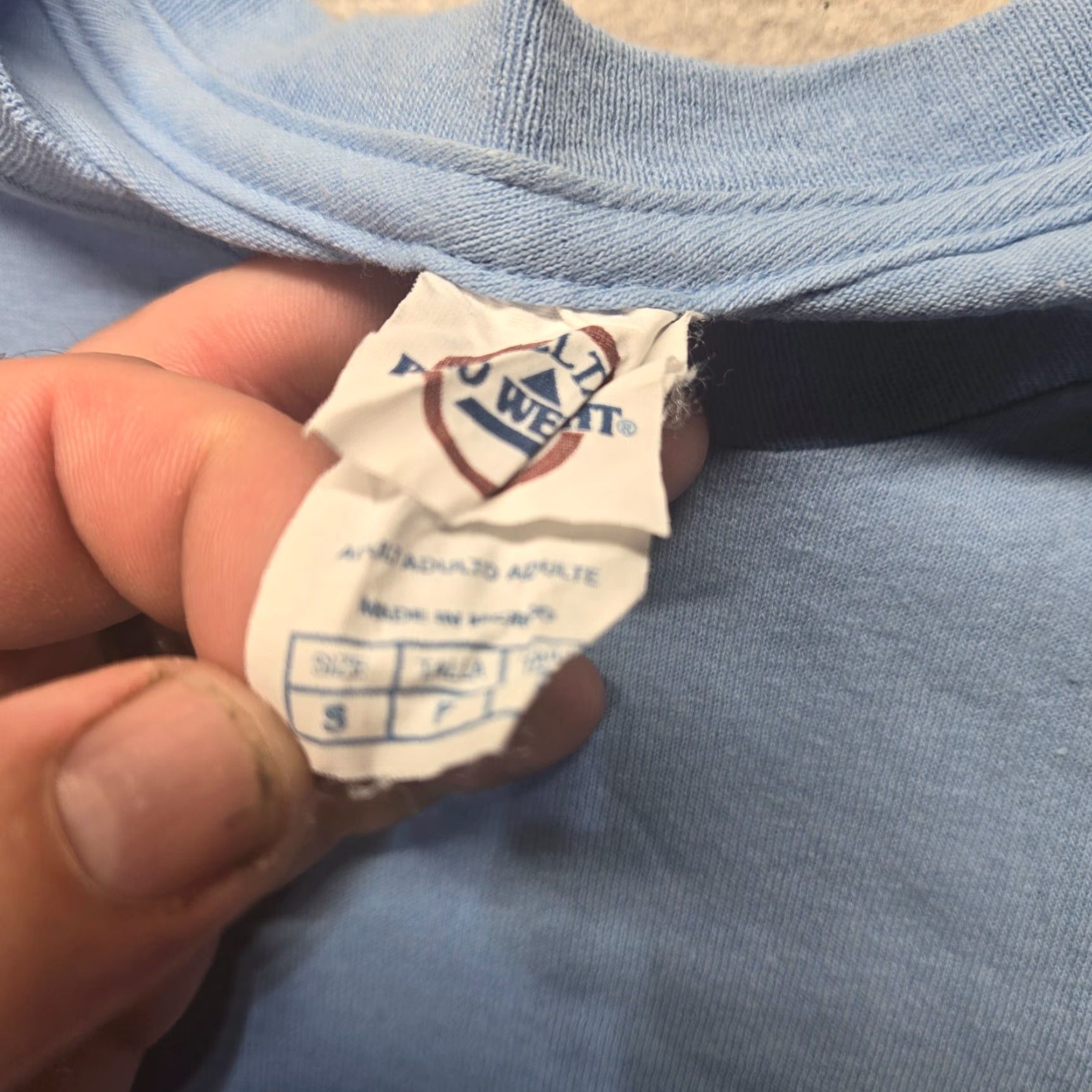 Vintage UNC Tar Heels North Carolina NC Logo Tee Shirt Short Sleeves Men's S Small Blue Logo Classic Shirt Mens S NC Tar Heels Shirt Size US S / EU 44-46 / 1 - 4 Thumbnail