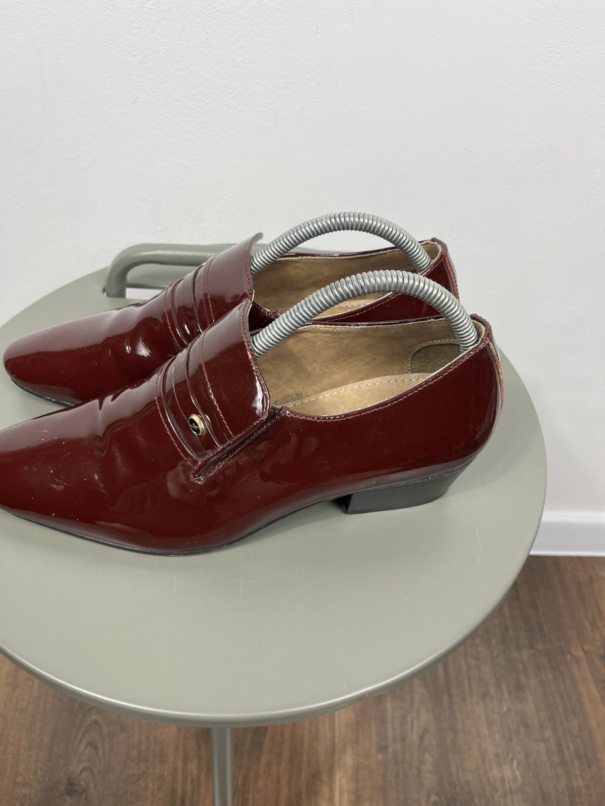 Other Lucini Burgundy Patent Leather Loafers UK 8 Size US 10 / IT 40 - 6 Thumbnail