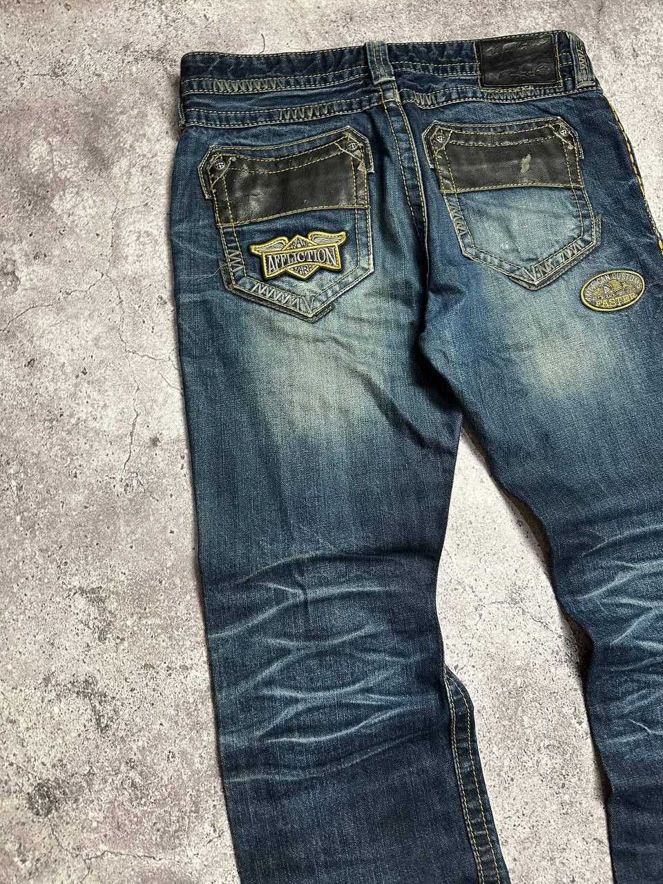 Affliction Affliction Ace Denim Jeans Y2K Embroidered size 31 Size US 31 - 3 Thumbnail