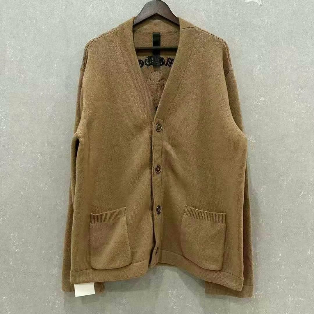 Chrome Hearts chrome hearts cross knit cardigan in beige Size US XL / EU 56 / 4 - 1 Thumbnail