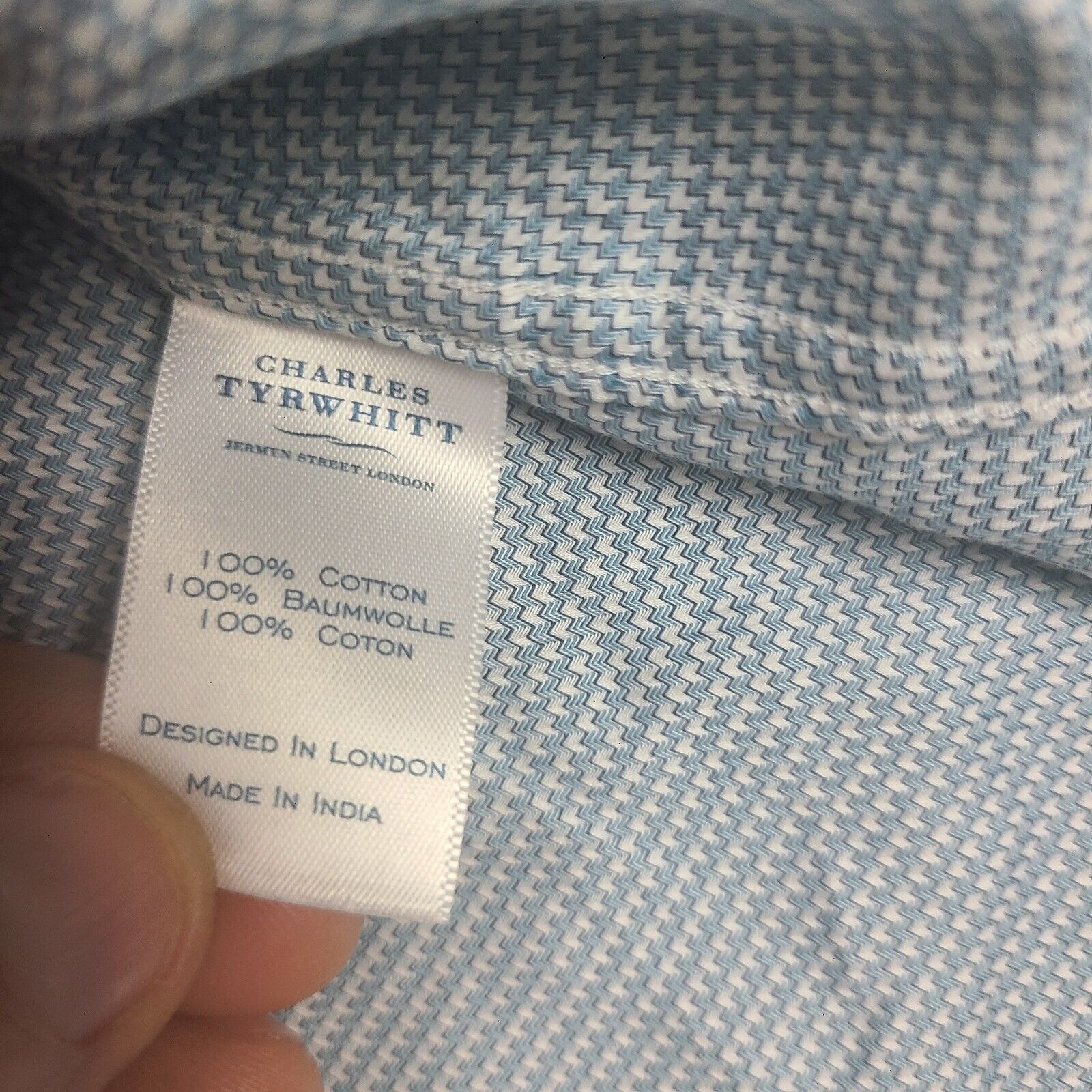 Charles Tyrwhitt Charles Tyrwhitt Dress Shirt Mens 16/34 Slim Fit Button Up Size US XXL / EU 58 / 5 - 3 Thumbnail