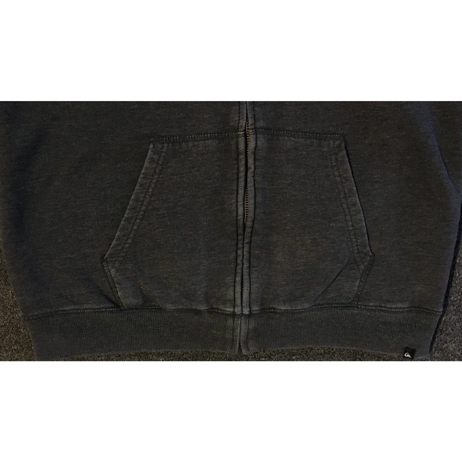 Billabong VINTAGE Quiksilver Faded Zip Hoodie Shirt XS Surf Grunge Emo 90s Y2K Billabong Gray Mens Regular Zip Lined Sherpa Pattern Striped Size US XS / EU 42 / 0 - 7 Thumbnail