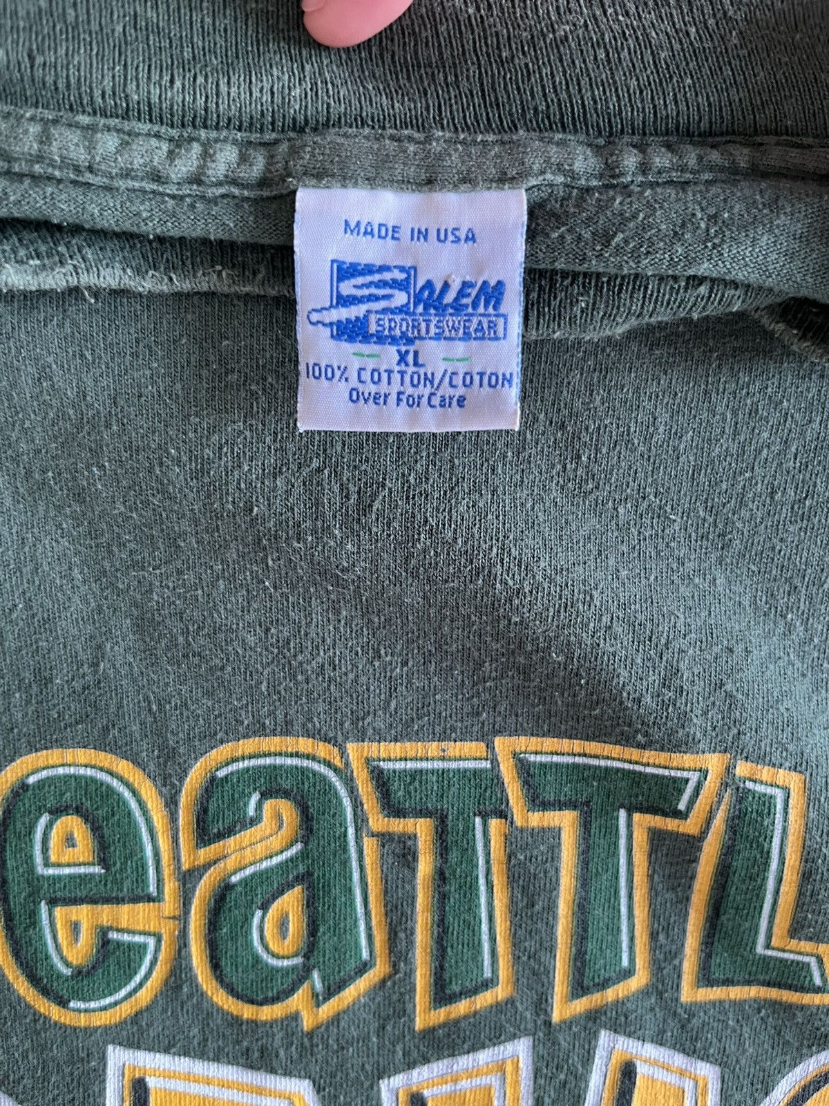 NBA Vintage NBA 90s Seattle Supersonics Tee - Size XL Size US XL / EU 56 / 4 - 3 Thumbnail
