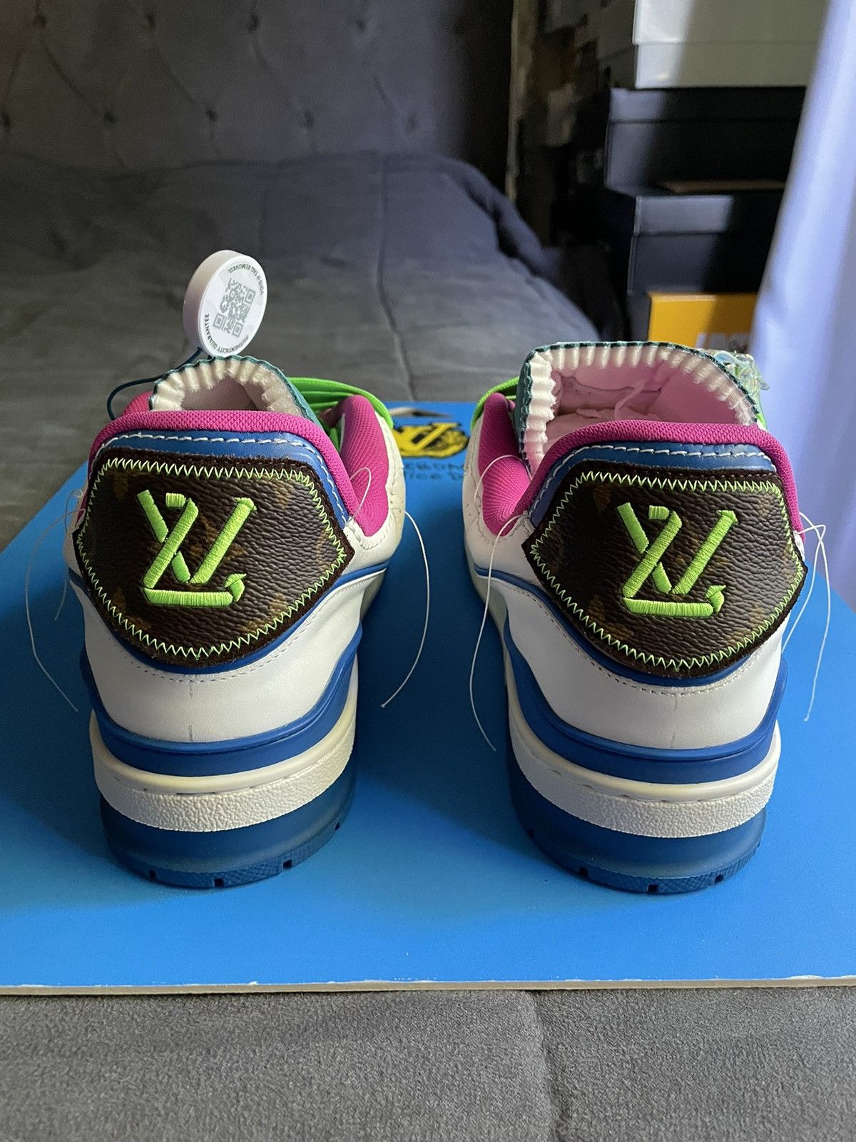 Louis Vuitton Louis Vuitton SoHo Exclusive White Upcycled Trainer Sneaker Size US 8 / EU 41 - 8 Thumbnail