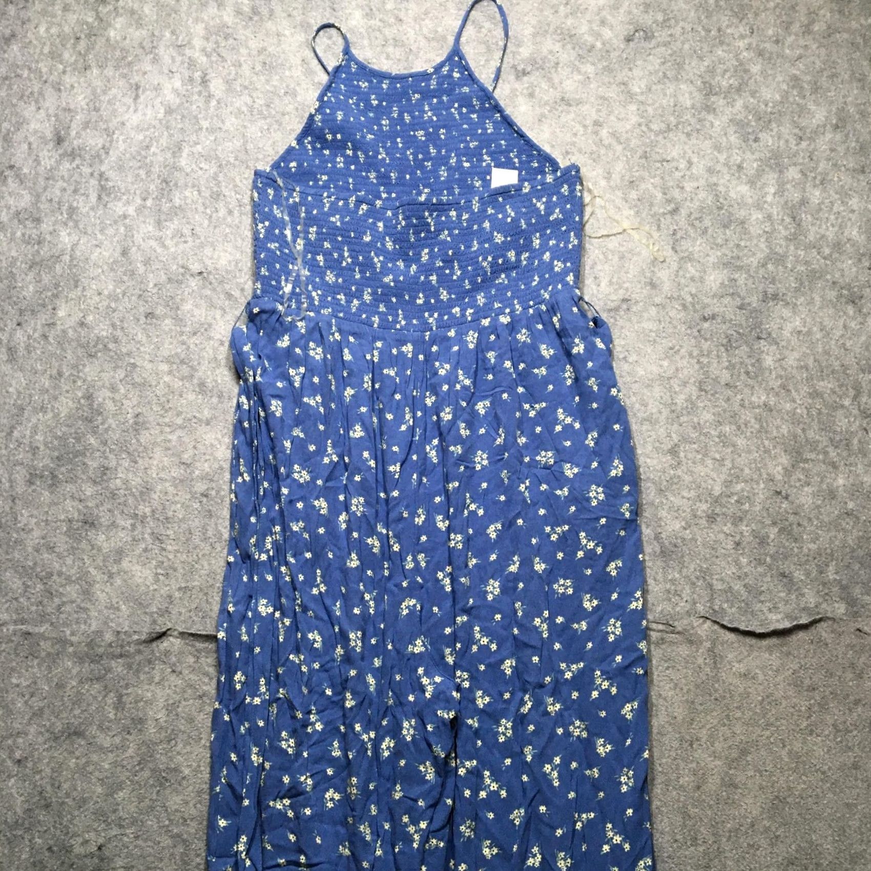 American Eagle Outfitters American Eagle Outfitters 2 Piece Set Womens XL Blue Floral Tank Pants Ruffle Shirt Pants Set Size 40" / US 18 - 6 Thumbnail