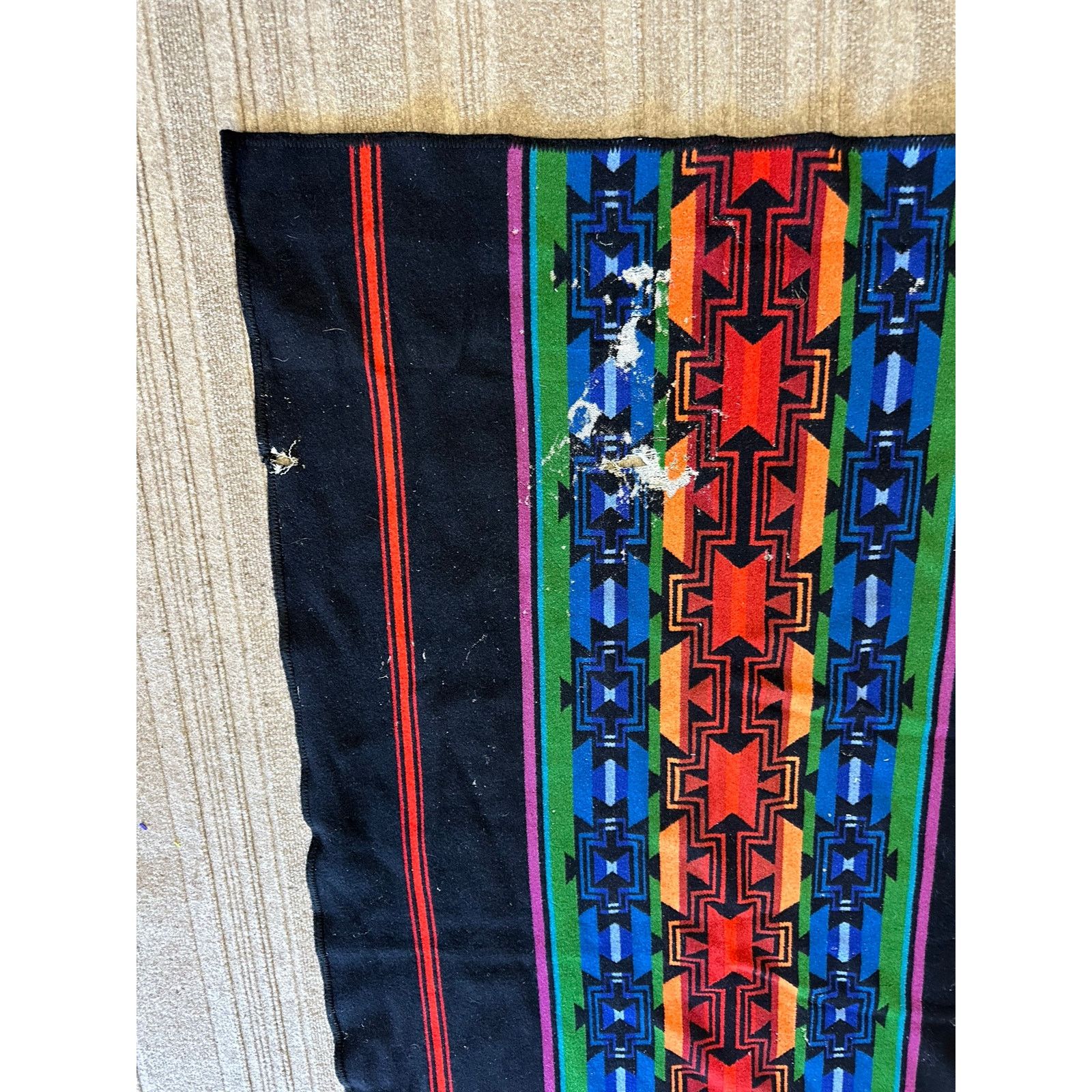 Pendleton Vintage Pendleton Beaver State Wool Aztec Blanket 34x63” Size ONE SIZE - 11 Thumbnail