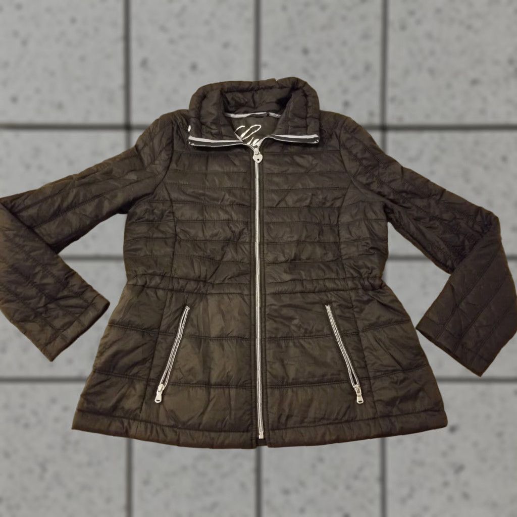Guess Womens Guess Jacket L Large Black Puffer Size L / US 10 / IT 46 - 1 Thumbnail