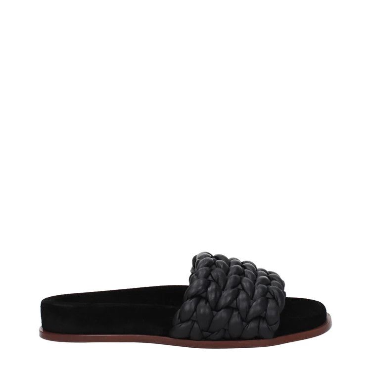 Chloe ob1o1e1024 Leather Slippers in Black Size US 9 / IT 39 - 1 Thumbnail