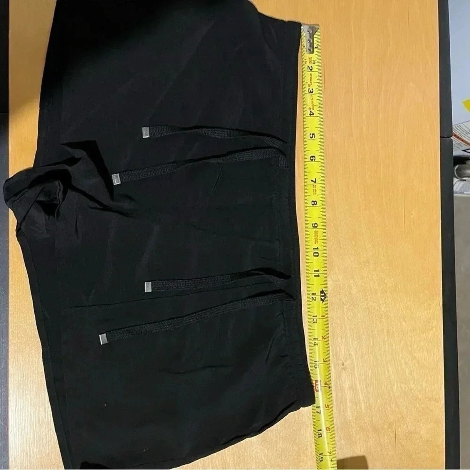 Other David Lerner 100% Silk Drawstring Black Shorts Size Small Size 26" / US 2 / IT 38 - 5 Thumbnail