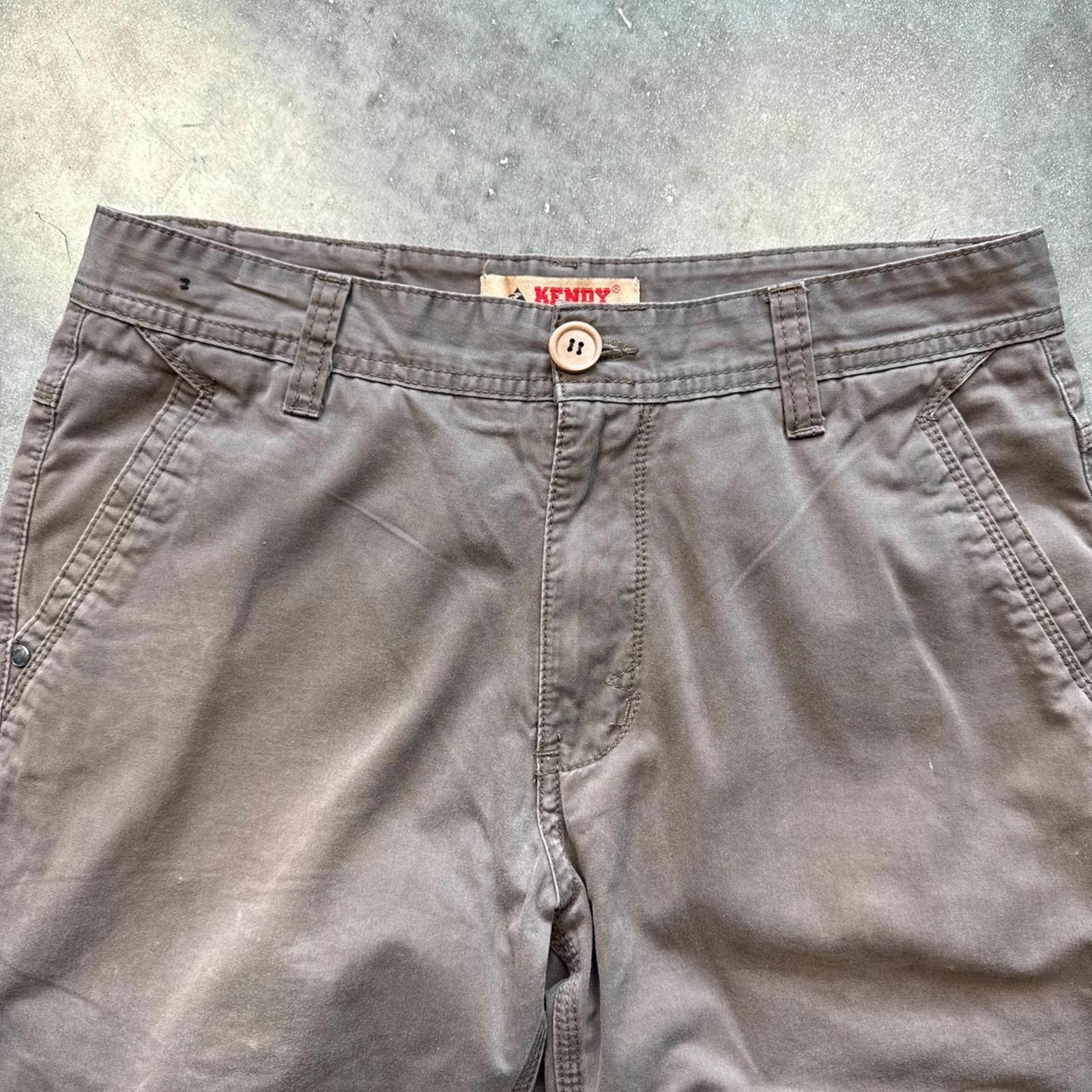 Other Brown Canvas Cargo Pants With A Distressed Look Size US 32 / EU 48 - 3 Thumbnail