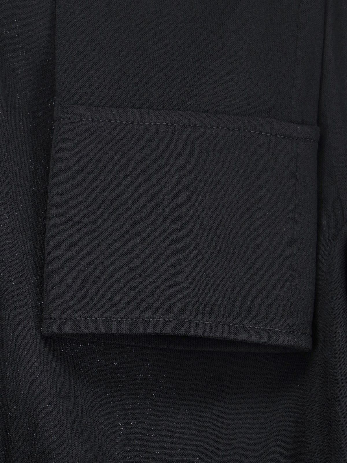 Saint Laurent Paris o1b1hav110525 Chemise Jersey Viscose Crepe Polo Shirt Noir Size M / US 6-8 / IT 42-44 - 5 Thumbnail