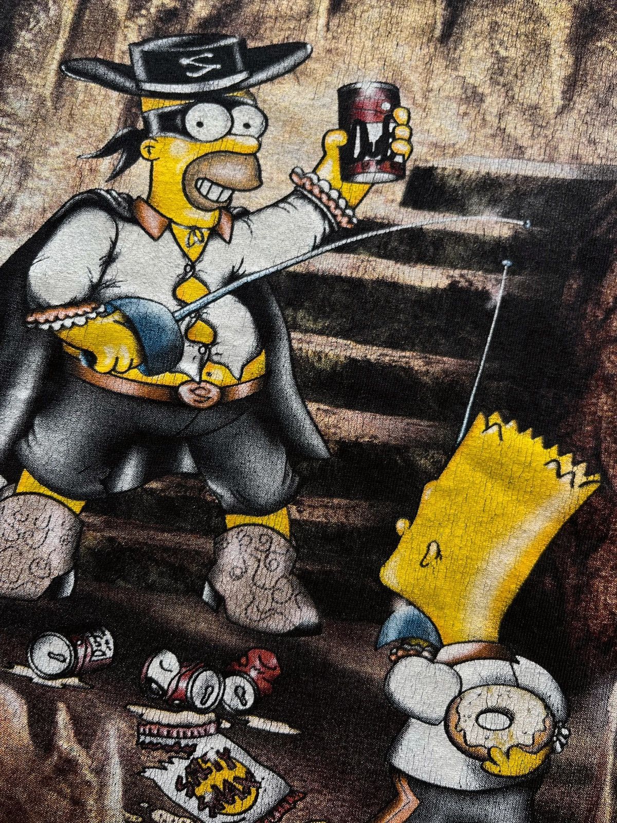 The Simpsons The Simpsons Matt Groening 1999 Bart & Homer Zorro Duff Size US L / EU 52-54 / 3 - 4 Thumbnail