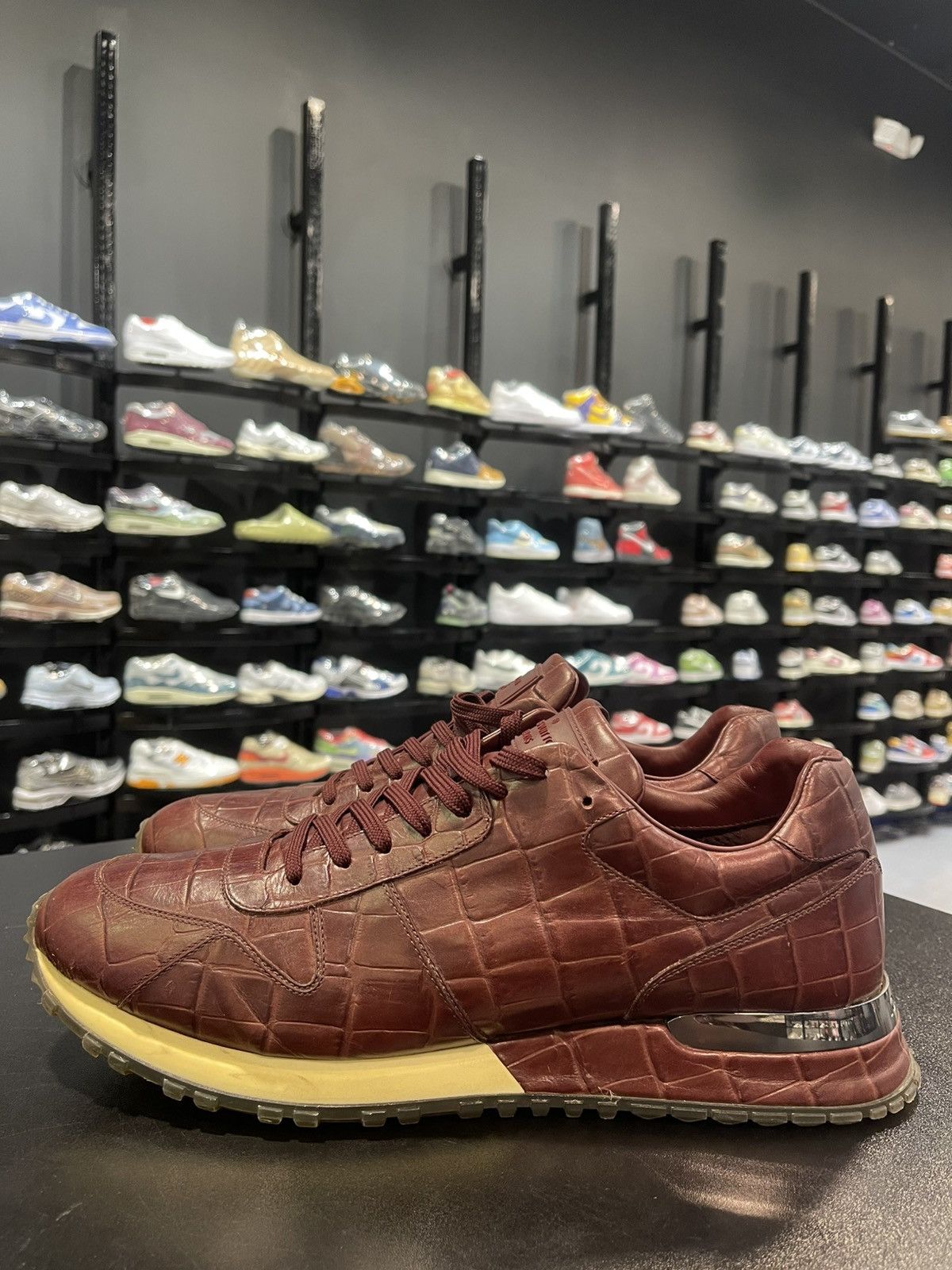 Louis Vuitton Size 11UK/12US - Louis Vuitton Croc Embossed Run Away Size US 12 / EU 45 - 1 Thumbnail