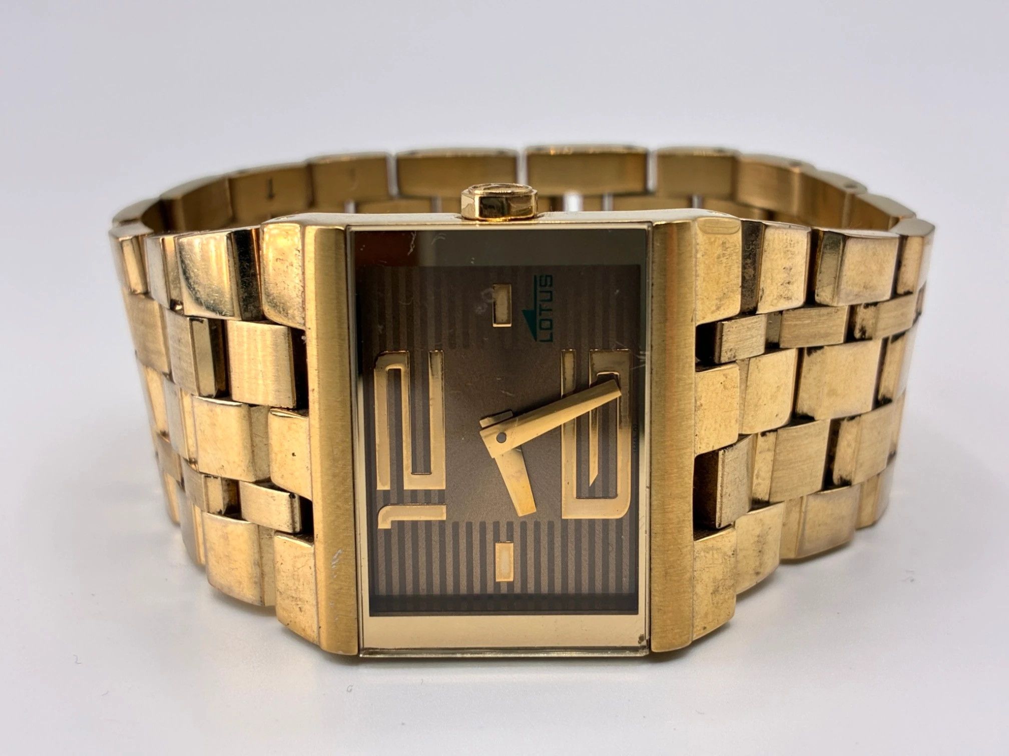 Other Lotus Registered Model Quartz Gold Tone Tank Watch Size ONE SIZE - 1 Thumbnail