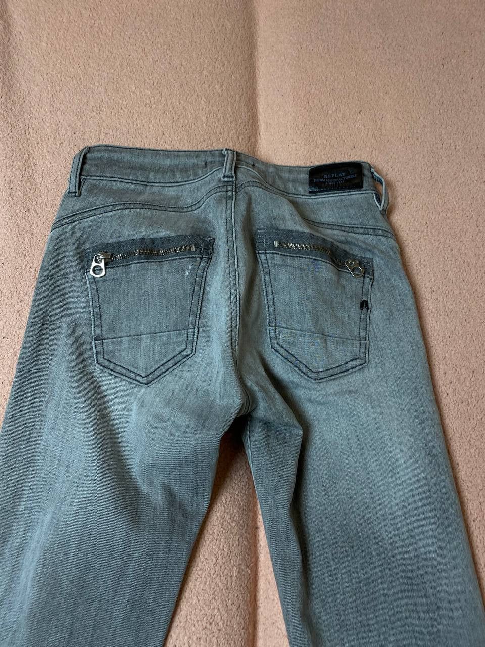 Replay × Vintage RARE Replay Distressed Vintage Y2K Dirty Jeans Size 26" / US 2 / IT 38 - 11 Thumbnail