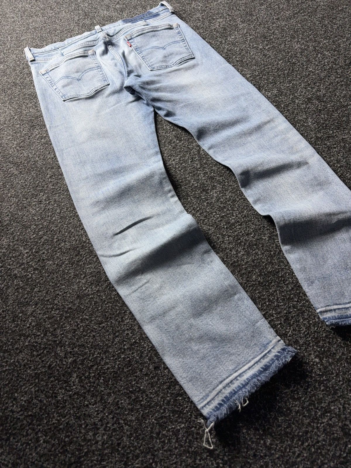 Levi's 00s Y2K Levi’s Altered 510 Skinny Jeans Light Wash Raw Hem Size US 34 / EU 50 - 14 Thumbnail