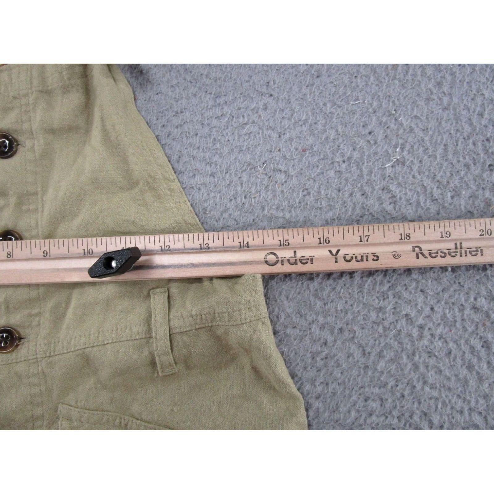 Urban Outfitters Urban Outfitters Boho Linen Blend Button-Front Shortalls Beige Size S Chic One-Piece Women Summer Bohemian Vintage: No Size 28" / US 6 / IT 42 - 6 Thumbnail