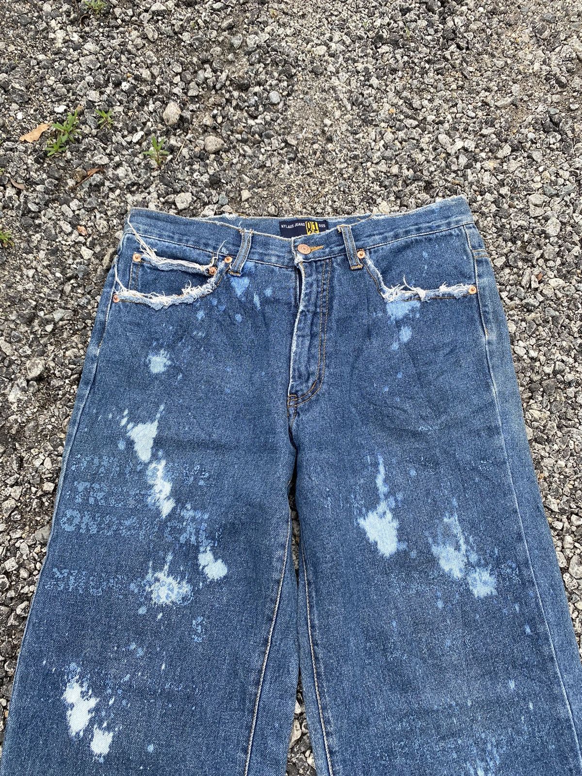 Japanese Brand × Vintage Vintage Nylaus Baggy Bleached Denim Size US 33 - 4 Thumbnail