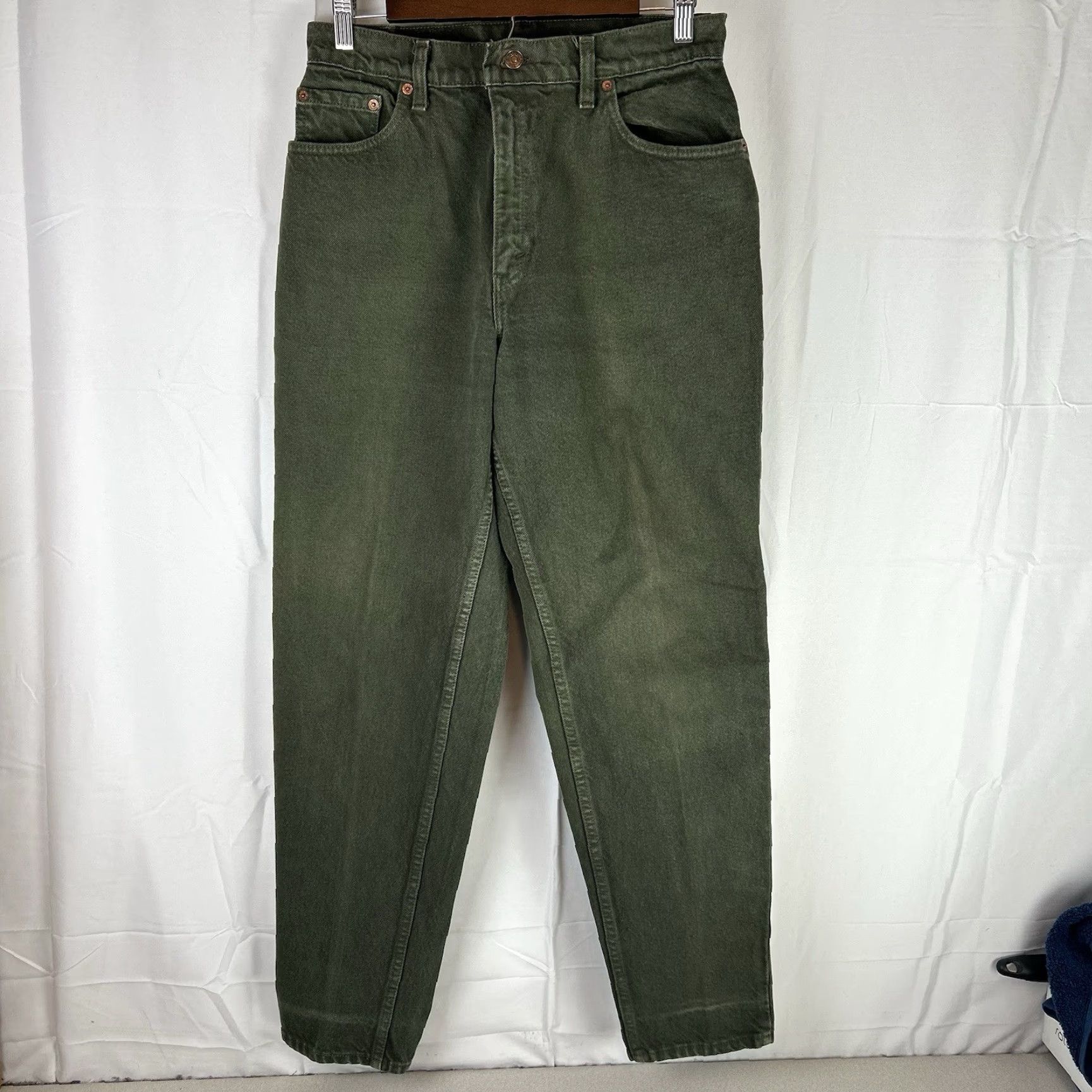 Levi's VTG Levi's 551 Relaxed Tapered Leg Denim Jeans Green MADE IN USA Womens 12 Med Size 34" / US 12 / IT 48 - 2 Thumbnail