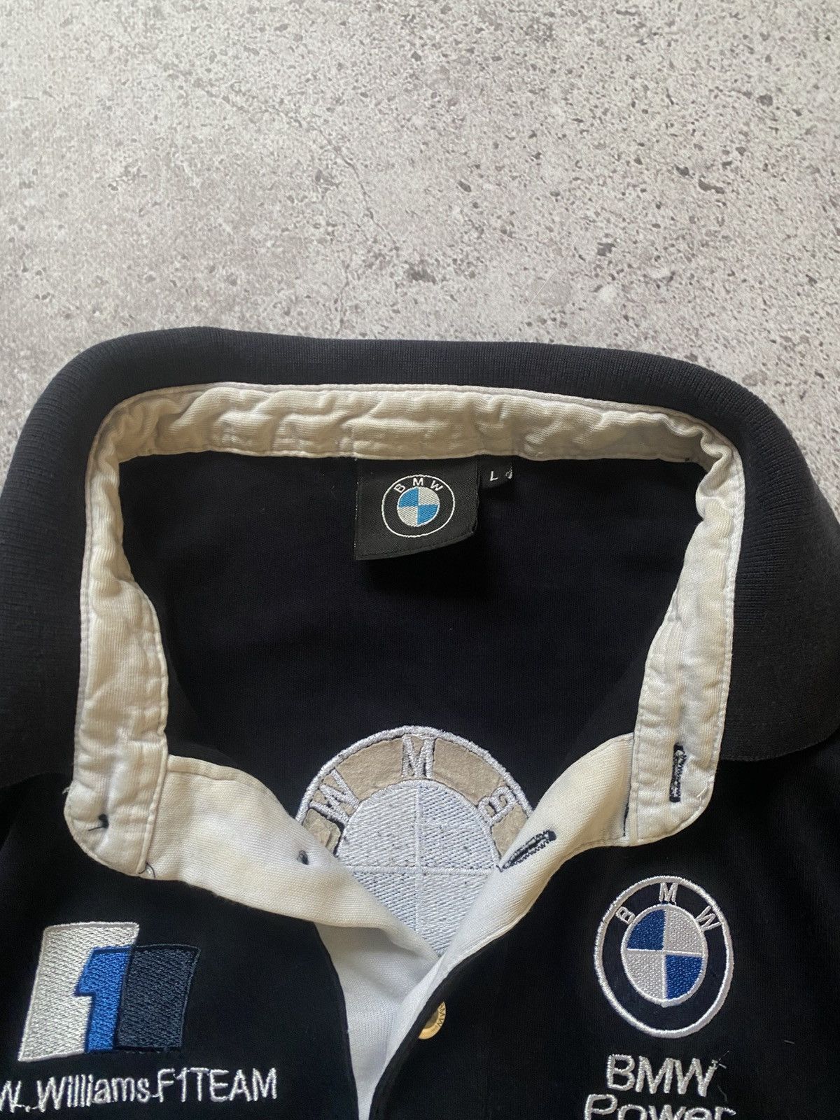 BMW × Vintage BMW Polo Shirt Mens Large Branded Logo Formula 1 Racing Y2K Size US L / EU 52-54 / 3 - 5 Thumbnail