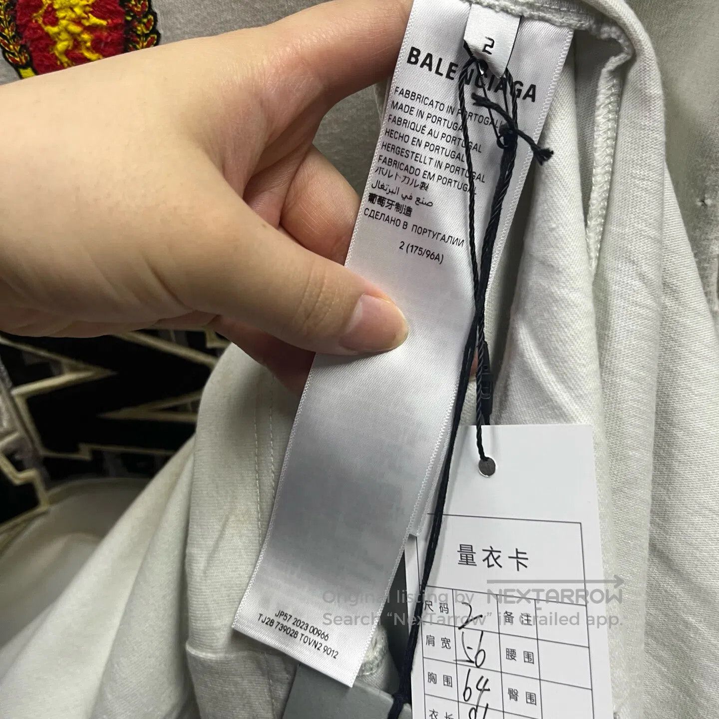 Balenciaga Balenciaga Letter embroidered badge, round-neck short-slee Size US M / EU 48-50 / 2 - 4 Thumbnail